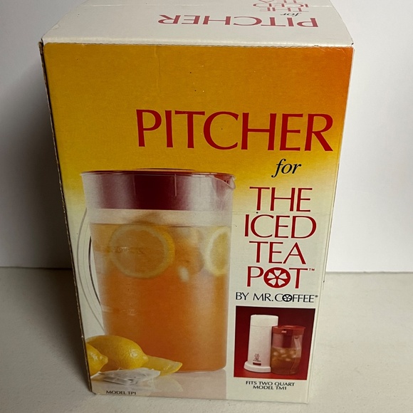 Vintage Mr Coffee Pitcher For The Iced Tea Pot Model TP1 Fits TM1 2 QT New - Picture 6 of 9